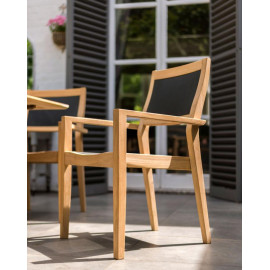 Alexander Rose Roble Highback Stacking Sling Armchair