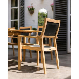 Alexander Rose Roble Highback Stacking Sling Armchair Alexander Rose Roble Highback Stacking Sling Armchair