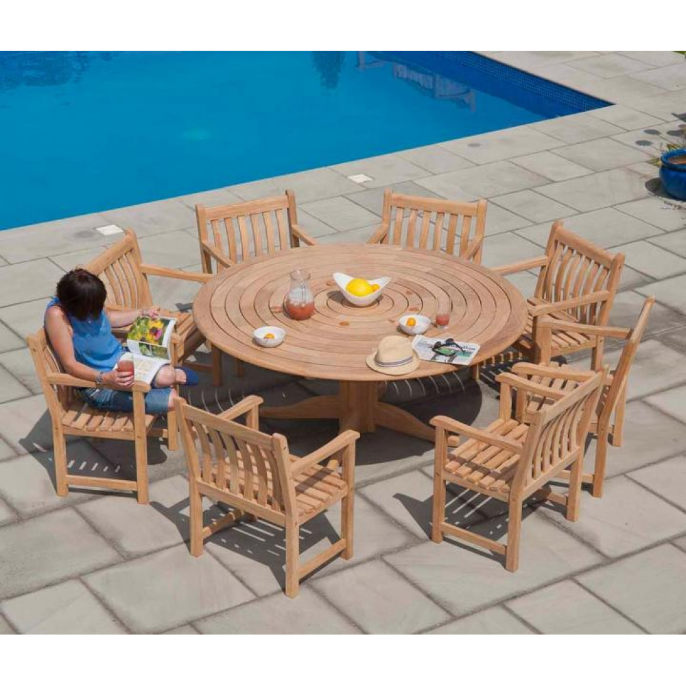 Alexander Rose Roble Round 8 Seat Set Alexander Rose Roble Round 8 Seat Set