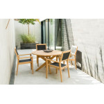 Alexander Rose Roble Round Cross Base 4 Seat Set Alexander Rose Roble Round Cross Base 4 Seat Set