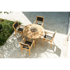 Alexander Rose Roble Round Cross Base 4 Seat Set Alexander Rose Roble Round Cross Base 4 Seat Set