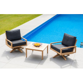 Alexander Rose Roble Swivel Lounge Armchair With Cushion Alexander Rose Roble Swivel Lounge Armchair With Cushion