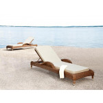 Alexander Rose San Marino Adjustable Sunbed With Oatmeal Cushion