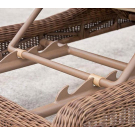 Alexander Rose San Marino Adjustable Sunbed With Oatmeal Cushion