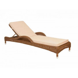 Alexander Rose San Marino Adjustable Sunbed With Oatmeal Cushion