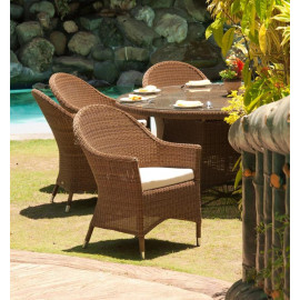 Alexander Rose San Marino Curved Top Armchair with Cushion