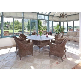 Alexander Rose San Marino Curved Top Armchair with Cushion