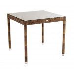 Alexander Rose San Marino Table With Glass 0.8m Alexander Rose San Marino Table With Glass 0.8m