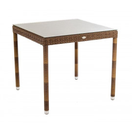 Alexander Rose San Marino Table With Glass 0.8m