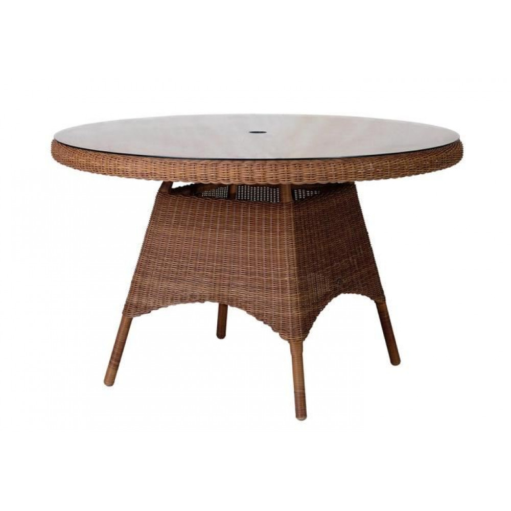 Alexander Rose San Marino Table With Glass 1.2m Alexander Rose San Marino Table With Glass 1.2m