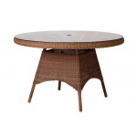 Alexander Rose San Marino Table With Glass 1.2m Alexander Rose San Marino Table With Glass 1.2m