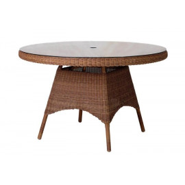 Alexander Rose San Marino Table With Glass 1.2m