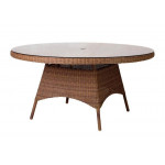Alexander Rose San Marino Table With Glass 1.5m Alexander Rose San Marino Table With Glass 1.5m