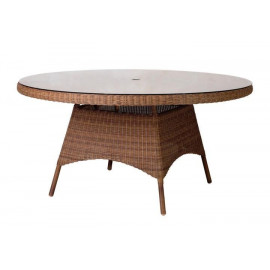 Alexander Rose San Marino Table With Glass 1.5m