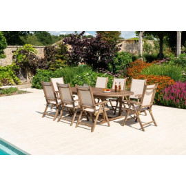 Alexander Rose Sherwood 8 Seat Oval Extending Dining Set