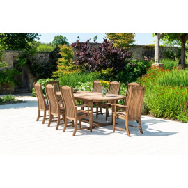 Alexander Rose Sherwood 8 Seat Oval Extending Dining Set Alexander Rose Sherwood 8 Seat Oval Extending Dining Set