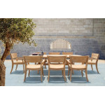 Alexander Rose Sorrento 240cm Teak Plank Dining Set