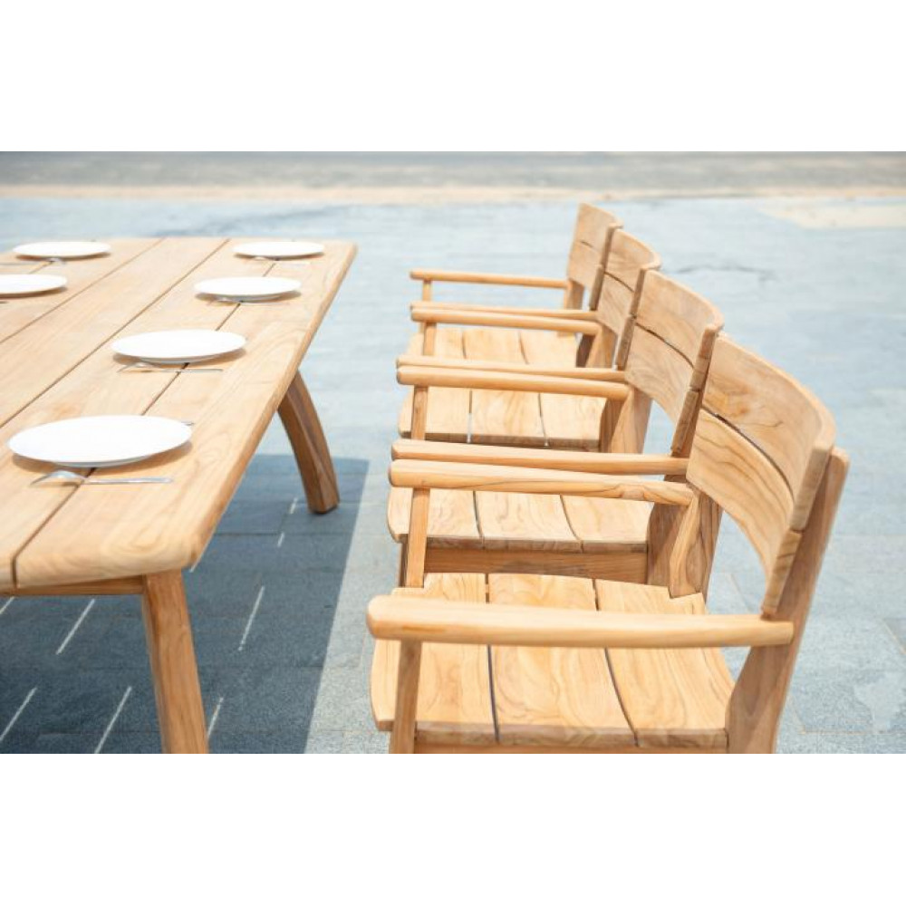 Alexander Rose Sorrento 8 Seat Rectangular Dining Set Alexander Rose Sorrento 8 Seat Rectangular Dining Set