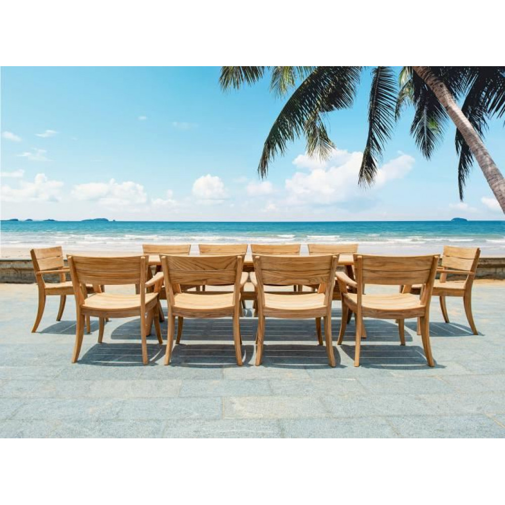 Alexander Rose Sorrento 8 Seat Teak Plank Dining Set