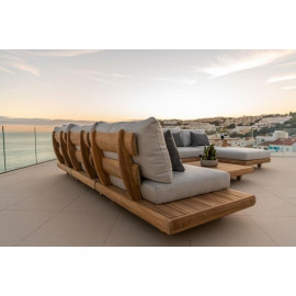 Alexander Rose Sorrento Lounge Single Modular Chair With Extension Alexander Rose Sorrento Lounge Single Modular Chair With Extension