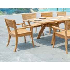 Alexander Rose Sorrento Rectangular Dining Table 300cm Alexander Rose Sorrento Rectangular Dining Table 300cm