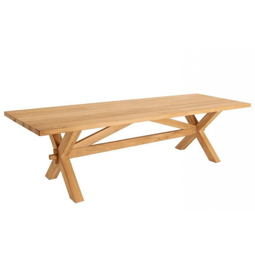 Alexander Rose Teak Rectangular Plank Table 240cm Alexander Rose Teak Rectangular Plank Table 240cm