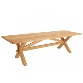 Alexander Rose Teak Rectangular Plank Table 240cm