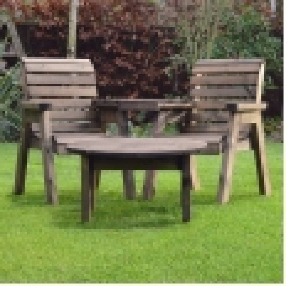 Barrowden Companion Seat (Angled) with Circular Coffee Table