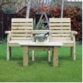 Barrowden Companion Seat (Straight) with Curved Coffee Table