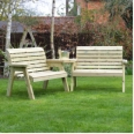 Barrowden Double Companion Seat - Angled 