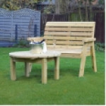 Barrowden Double Seat with Circular Coffee Table