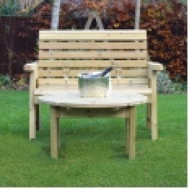 Barrowden Double Seat with Circular Coffee Table