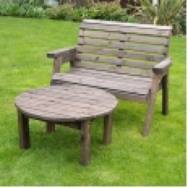 Barrowden Double Seat with Circular Coffee Table