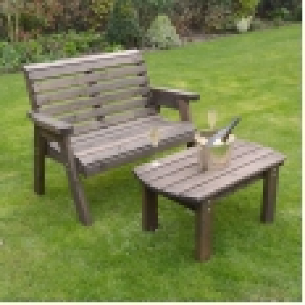 Barrowden Double Seat with Curved Coffee Table