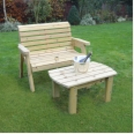 Barrowden Double Seat with Curved Coffee Table