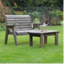 Barrowden Double Seat with Curved Coffee Table