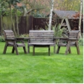 Barrowden Single/Double/Single Combination Set with Circular Coffee Table