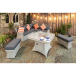 Bespoke Cloud Casual Dining Ceramic Fire Pit Set