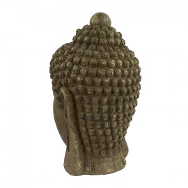 Buddha Head Carved Wood Effect Buddha Head Carved Wood Effect