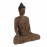 Buddha Sitting Carved Wood Effect