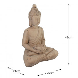Buddha Sitting – weathered stone effect Buddha Sitting – weathered stone effect