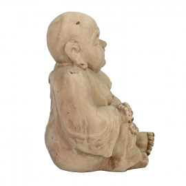 Buddhist Monk Sitting – weathered stone effect Buddhist Monk Sitting – weathered stone effect