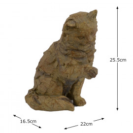 Cat Carved Wood Effect Cat Carved Wood Effect