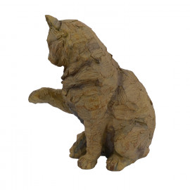 Cat Carved Wood Effect Cat Carved Wood Effect