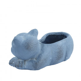 Cat Planter – blue iron effect Cat Planter – blue iron effect