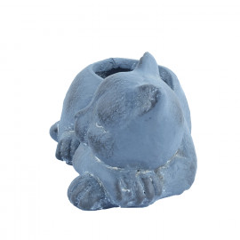 Cat Planter – blue iron effect Cat Planter – blue iron effect