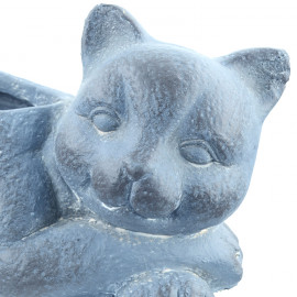 Cat Planter – blue iron effect Cat Planter – blue iron effect