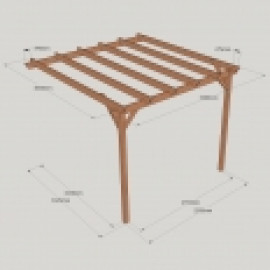 Clearance Lean to Garden Pergola - 2 Post Clearance Lean to Garden Pergola - 2 Post