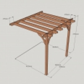 Clearance Premium Lean to Pergola - 2 Post Clearance Premium Lean to Pergola - 2 Post
