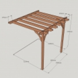 Clearance Premium Lean to Pergola - 2 Post Clearance Premium Lean to Pergola - 2 Post